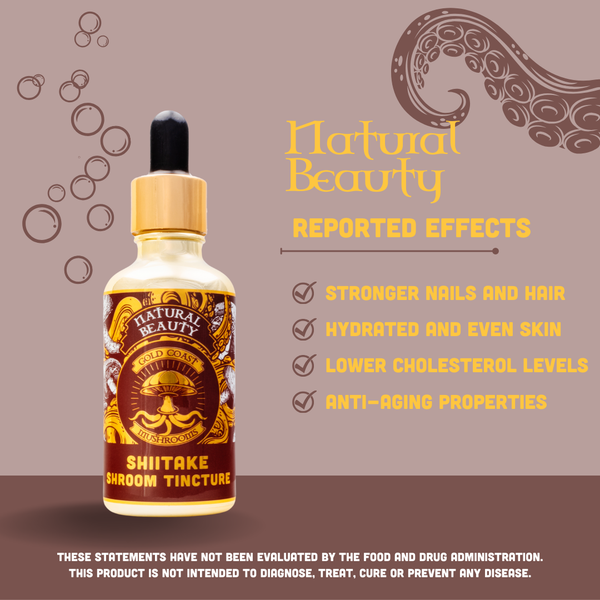 Natural Beauty - Shiitake Dual-Extracted Tincture - 50ml